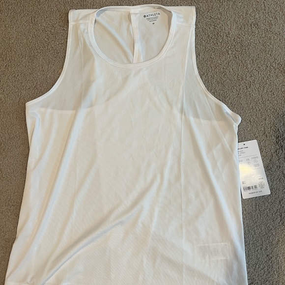 Athleta SOLAR UPF TANK, White, M, New with Tag - Picture 6 of 6